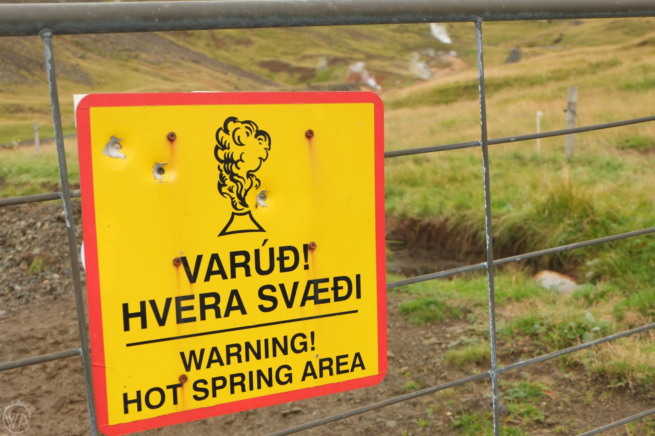 Islandia gorące źródła - Gorąca rzeka Hveragerði